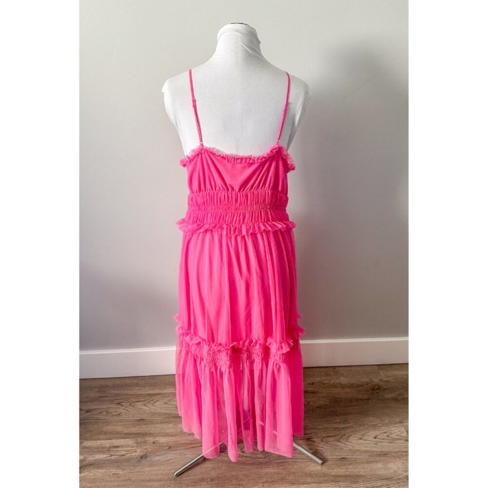 H&M Pink Ruffle Midi Dress - Picture 8 of 12